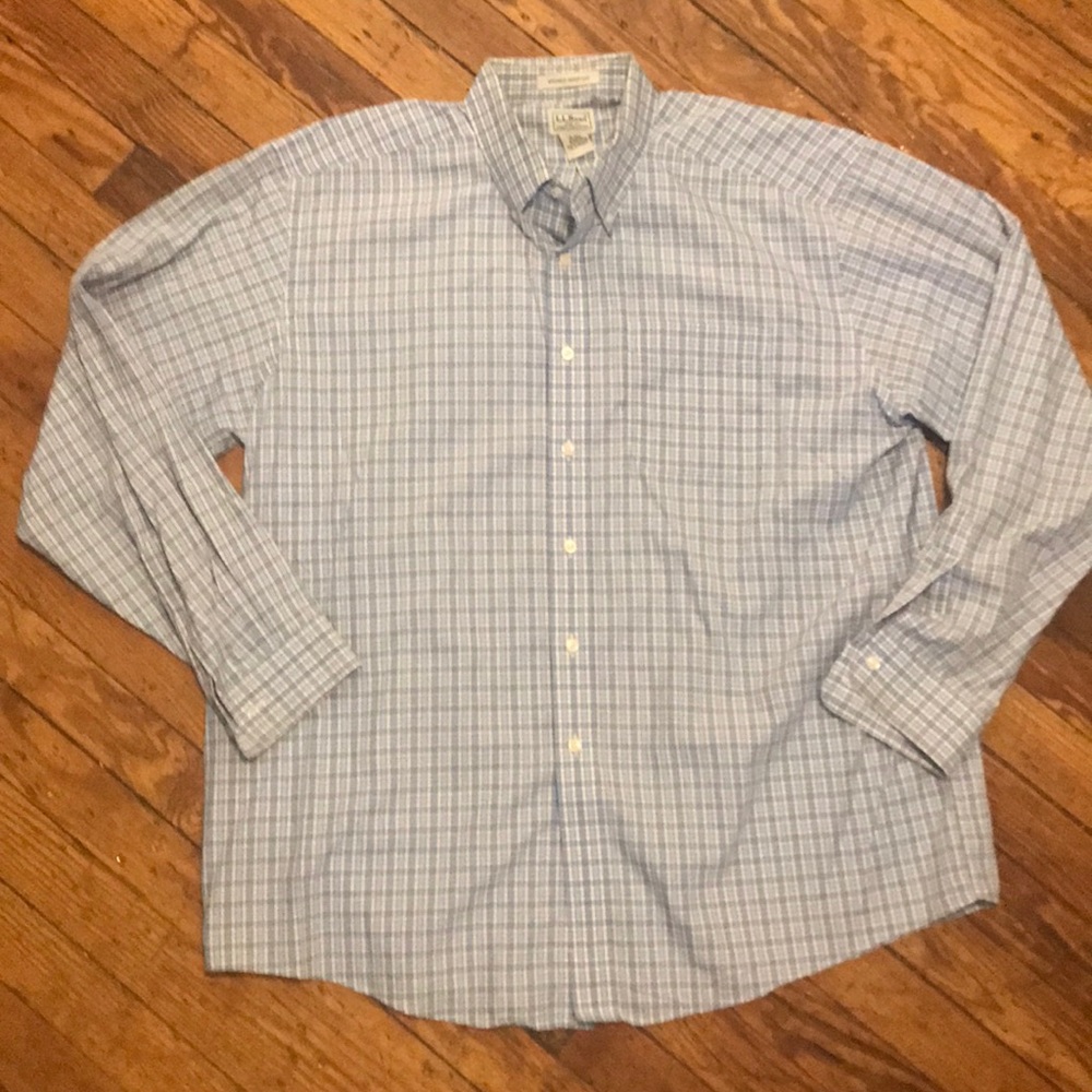 LL Bean XL Reg Mens LS Button Down Shirt